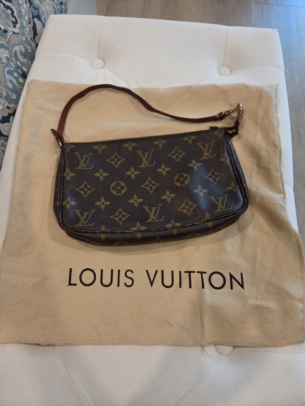 Louis Vuitton Brown Monogram Pochette Accessoire Shoulder Bag
